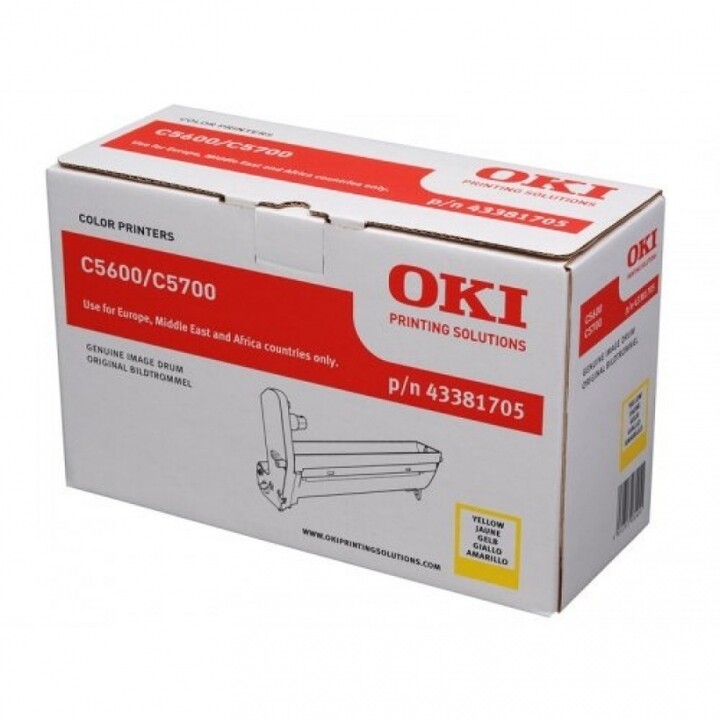 Drum për toner OKI 43381705, i verdhë
