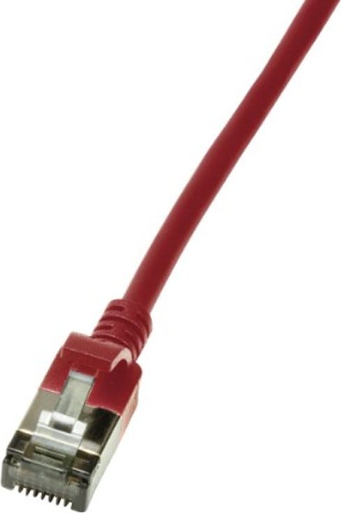 Kabllo rrjeti LogiLink Slim, Cat6a U/FTP, 1 m, e kuqe