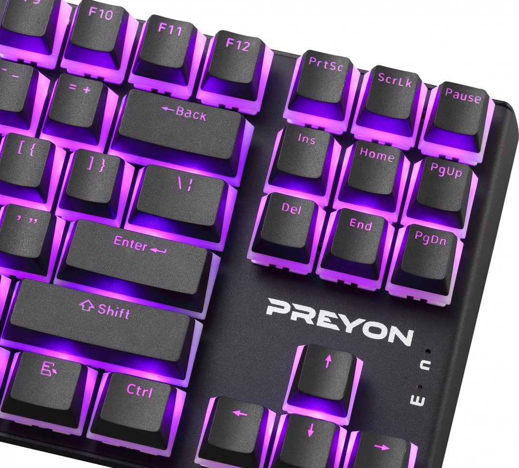 Tastierë Preyon Brown Blitz Claw Gateron Brown {PBRBC87B), e zezë