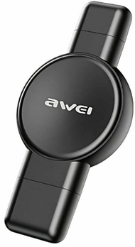 Магнетски полнач за паметен часовник Awei W26, за Apple и Samsung Watch, црн