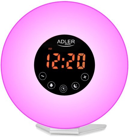 Orë alarmi Adler AD 1916, dritë zgjimi, radio FM, shumëngjyrëshe