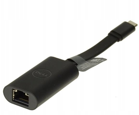 Мрежен адаптер Dell USB C во RJ 45 Ethernet, гигабитен, црн