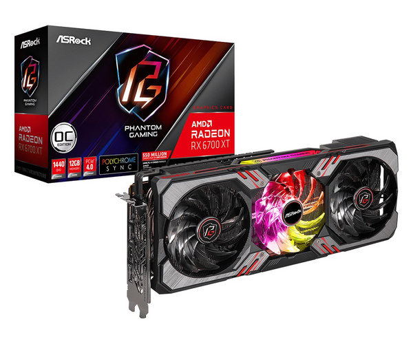 Kartë grafike ASRock Phantom Gaming AMD Radeon RX 6700 XT, OC, 12 GB GDDR6