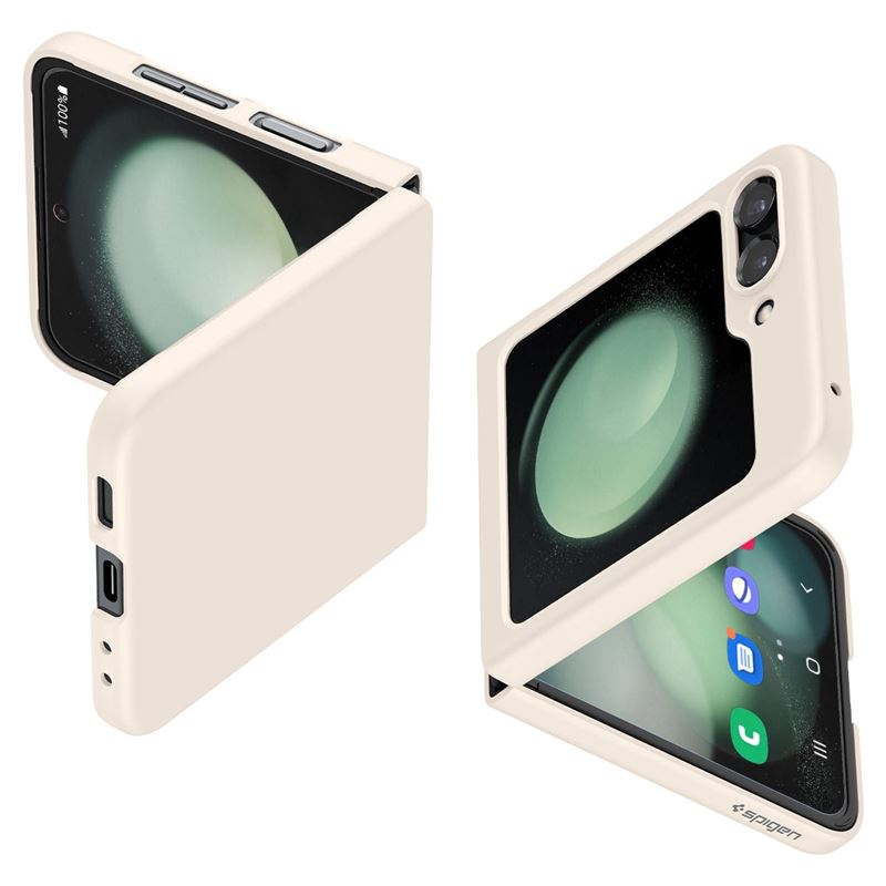 Mbështjellës për Samsung Galaxy Z Flip5 Spigen Air Skin, krem