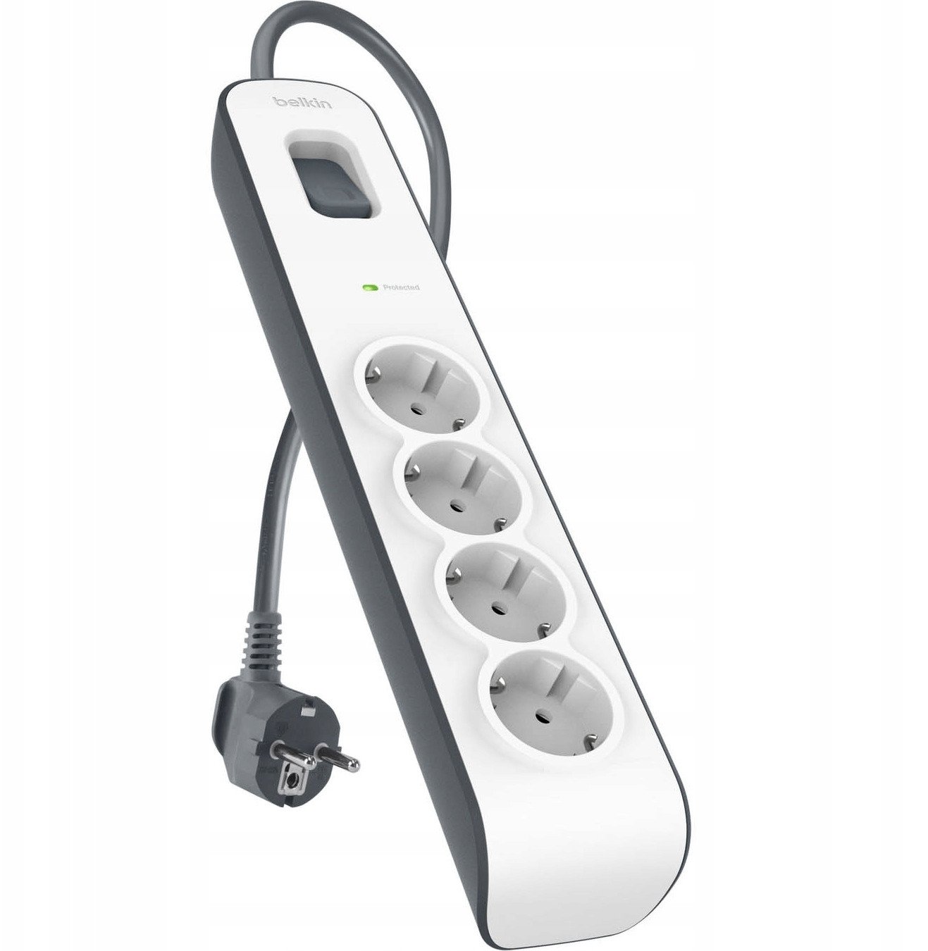 Лентa Belkin Power Strip со заштита од пренапон, 4 излези, кабел 2 m