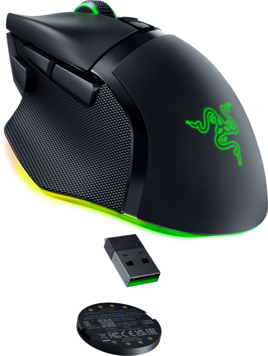 Полнач Razer Dock Pro + безжичен полнач-плочка Bundle, компатибилни со Basilisk V3 Pro