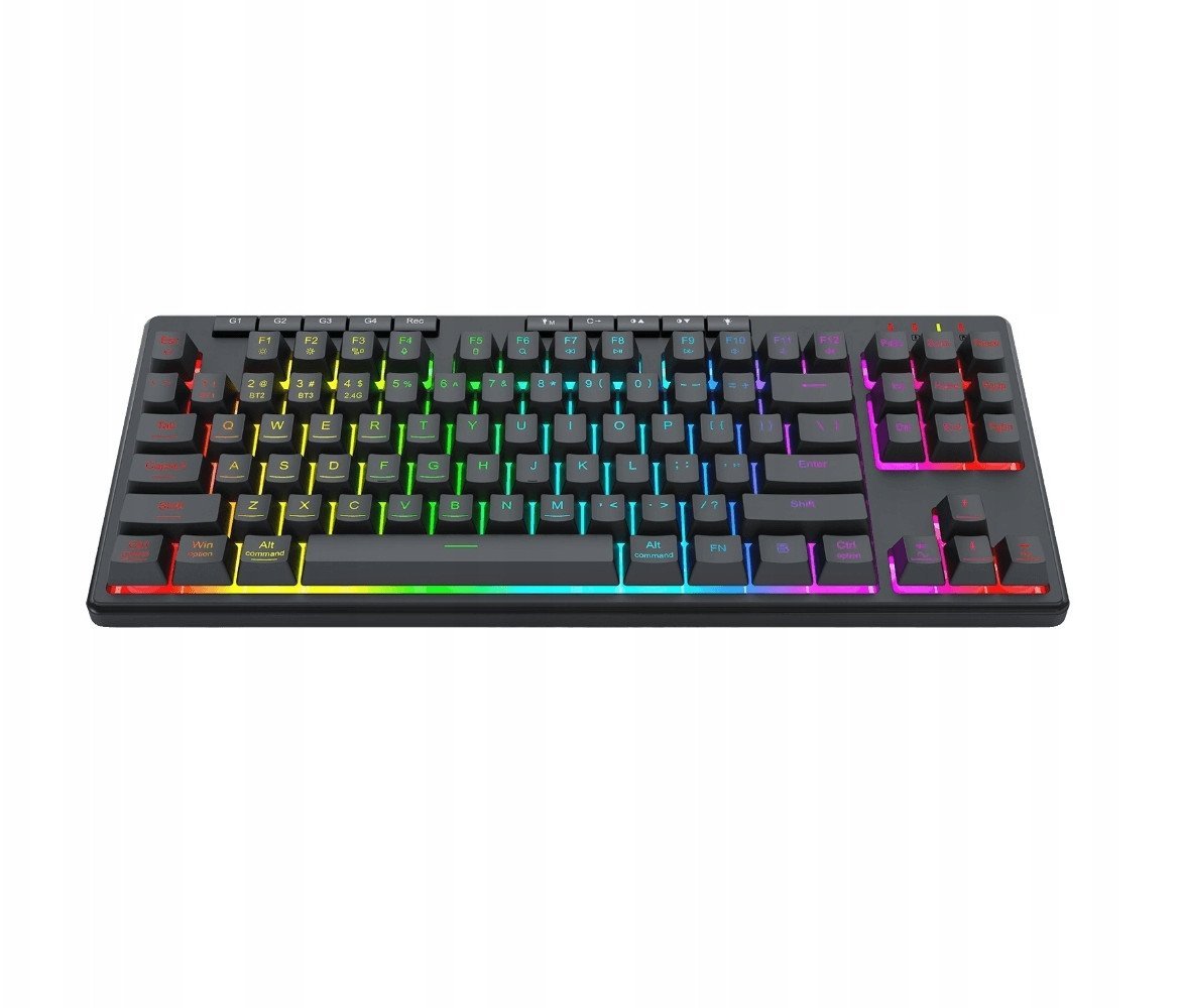 Гејминг тастатура Redragon K516 PRO Shiva TKL, безжична, RGB, црна