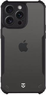 Futrollë telefoni Tactical Quantum Stealth Case për iPhone 15 Pro Max, TPU, transparente me detaje të zeza