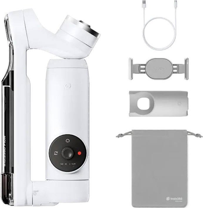 Stabilizues për smartphone Insta360 Flow, 2900mAh, teleskopik 21.5cm, gri
