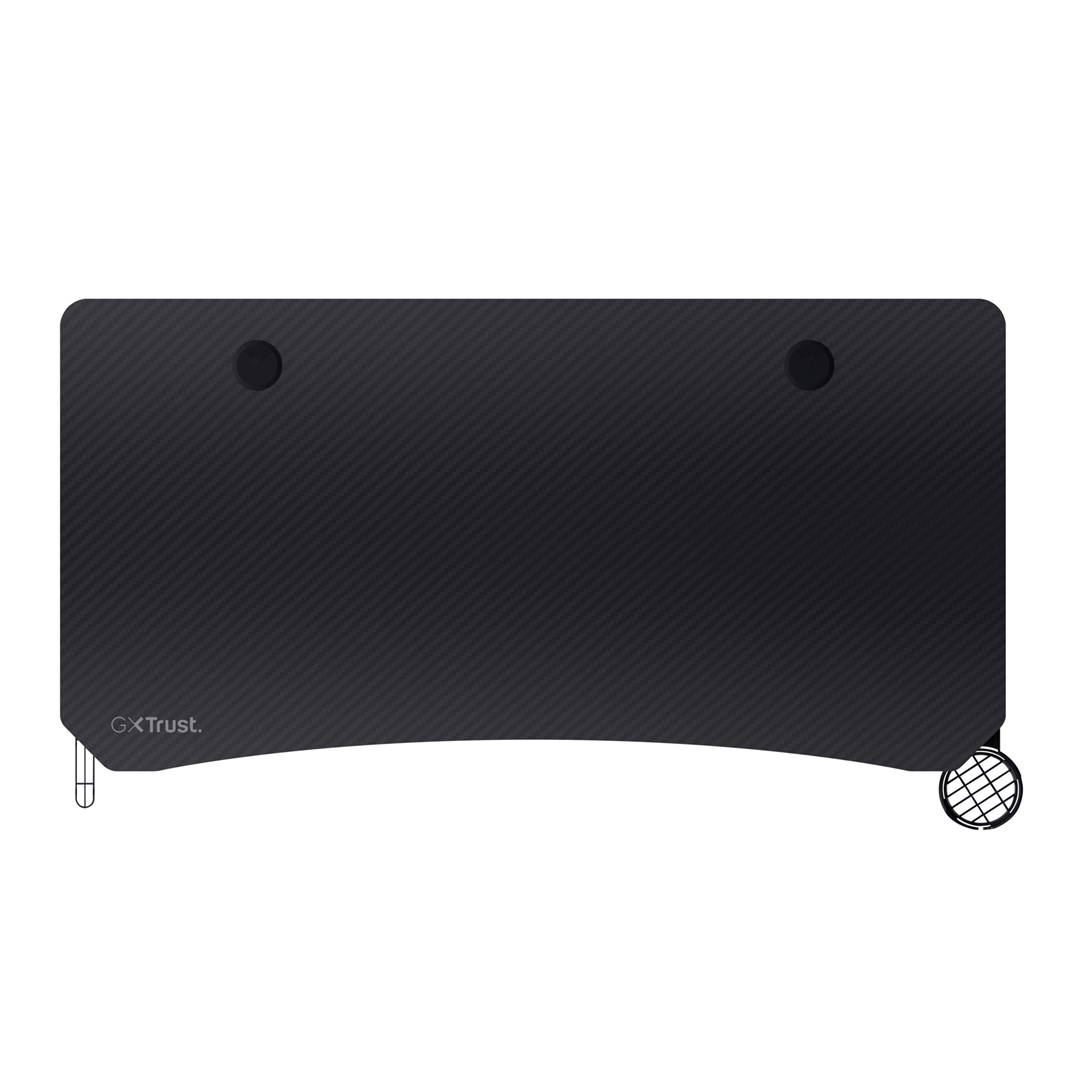 Tavolinë Trust GXT 700 Omnius, drejtkëndore, metalike, 120x60cm, e zezë