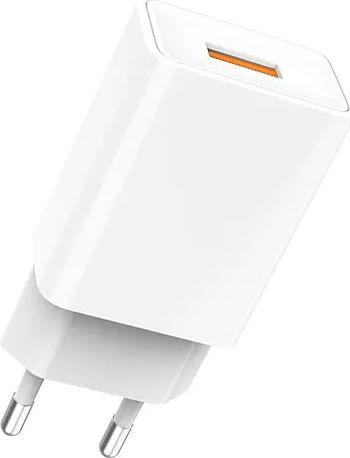 Karikues Denmen DC01 1x USB-A 2.4 A (29374), i bardhë