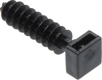 Сет држачи за кабли Holder D-10*P100, пластични, 100 парчиња, црни