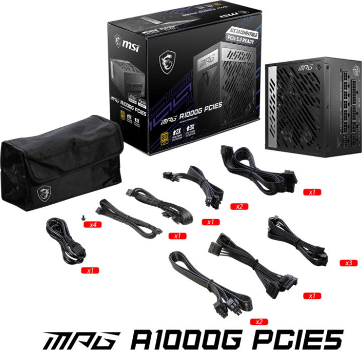 Burim energjie MSI MPG A1000G PCIE5 - 1000W