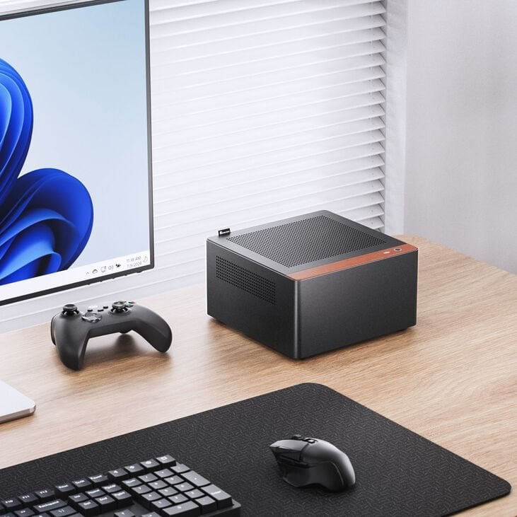 Kутија за компјутер Jonsbo N10, Mini Tower, Mini ITX, црна