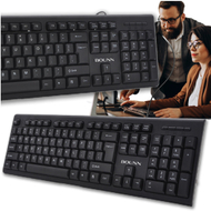 Tastierë Bounn HK-616, me kabllo, layout standard, e zezë