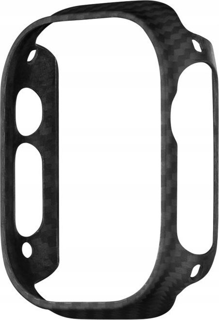 Mbulesë PITAKA Air Case për Apple Watch Ultra 49mm, fibra aramid, e hollë, e zezë gri