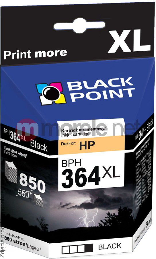 Ngjyrë printeri Black Point 364XL, 12ml, e zezë