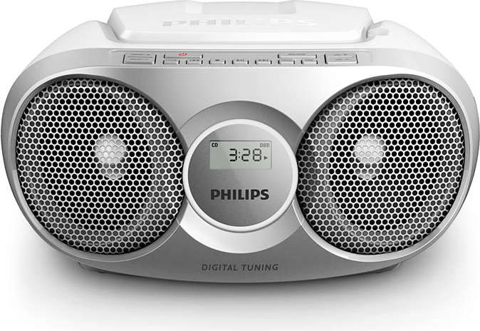 Radio CD Philips AZ215S/12, CD/CD-R/CD-RW, e hirtë
