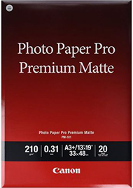 Фотографска хартија Canon Photo Paper Matte Pro Premium, A3+, мат, бела