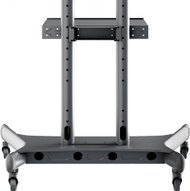 Karrocë TV Multibrackets M Public Floorstand Basic 180, deri 80", me raft dhe mbajtës kamere, e zezë