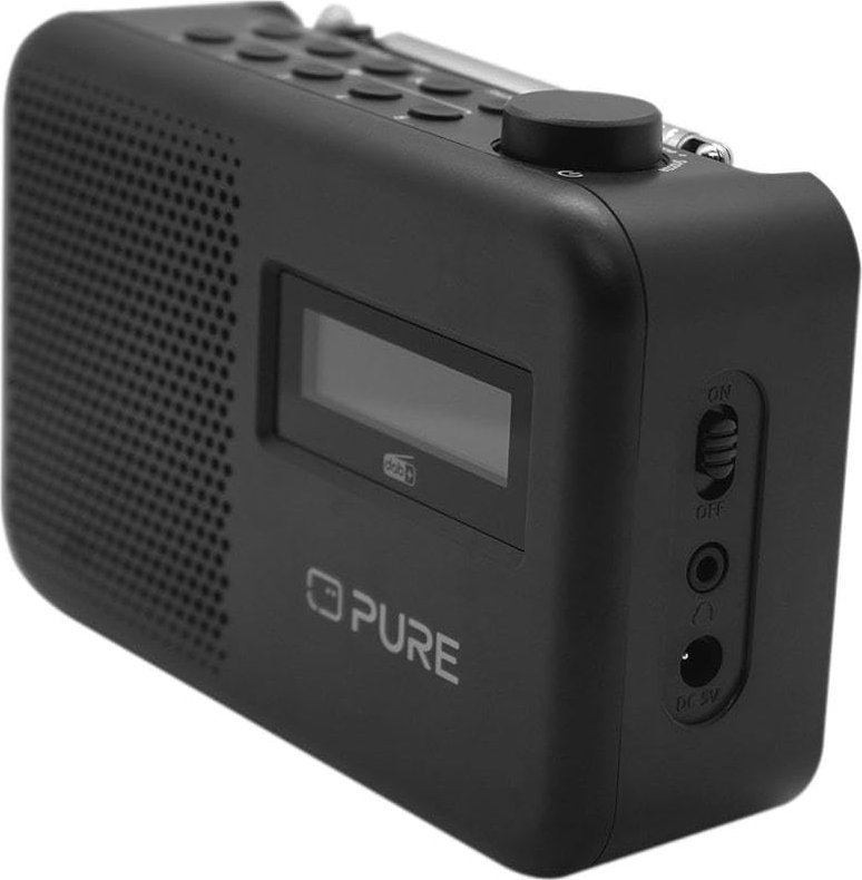 Radio portative Pure Elan One2, DAB+, Bluetooth, e zezë