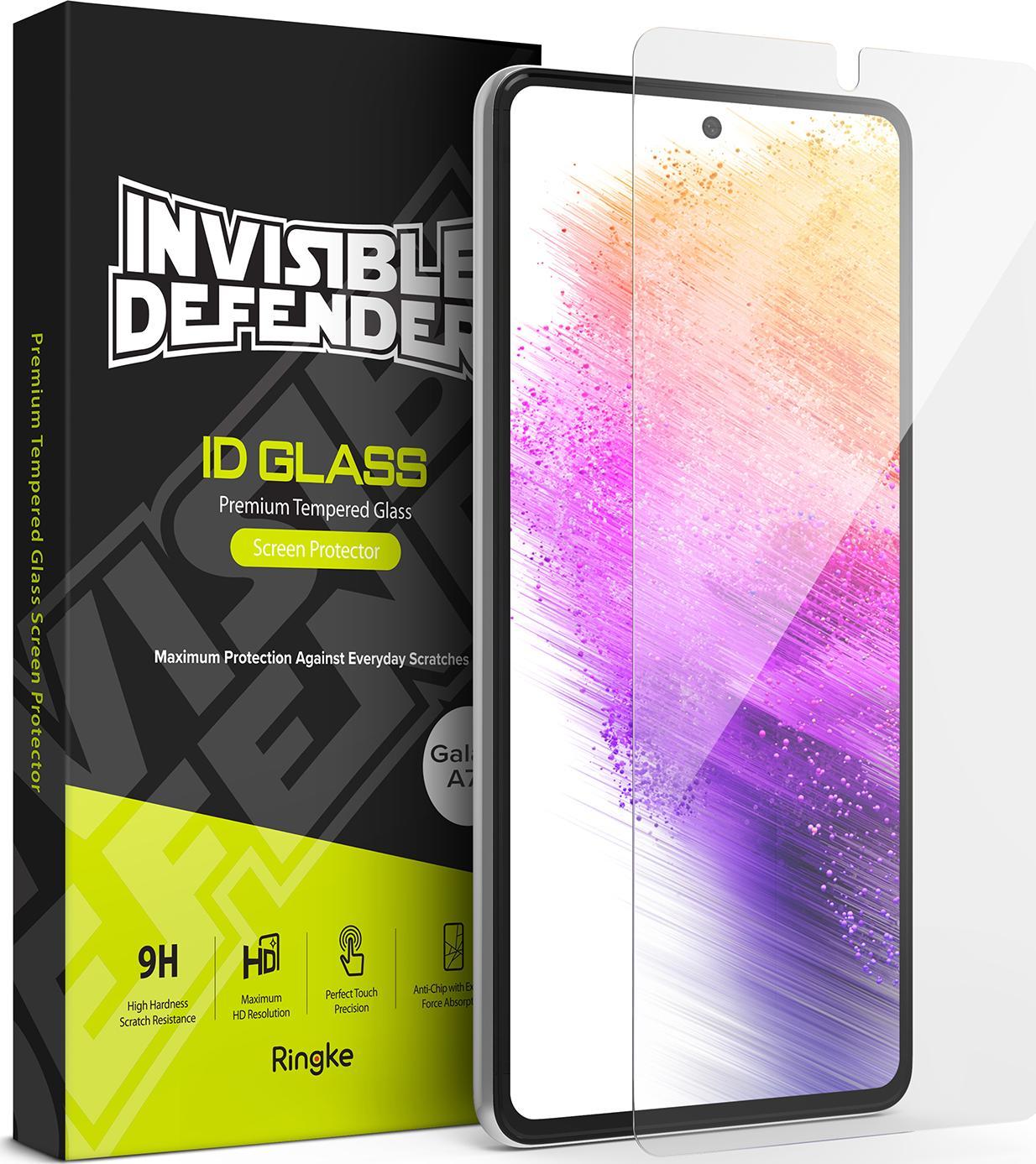 Mbrojtës ekrani Ringke Invisible Defender ID Glass, xham i temperuar 0.33mm, 2.5D, për Samsung Galaxy A73 5G