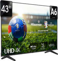 Телевизор Hisense 43A6N, 43\", 4K Ultra HD, црн