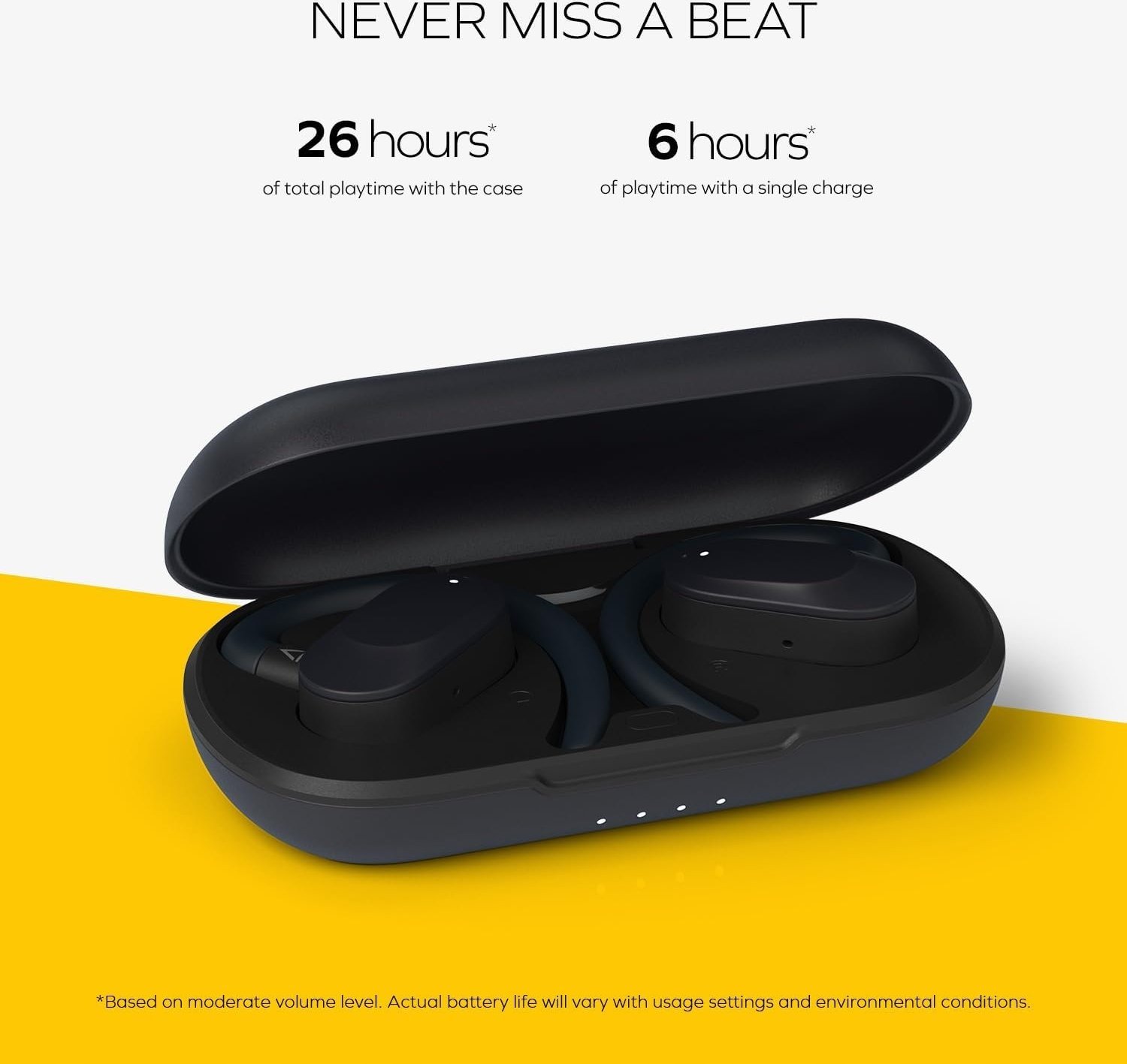 Безжични слушалки Creative Outlier Go, отворено уво, Bluetooth 5.4, сина