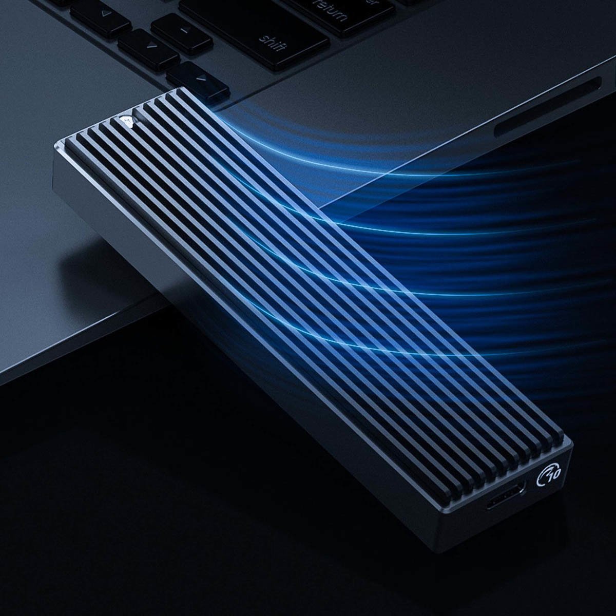 Kuti eksternale ORICO për SSD M.2 NVMe, USB-C, alumini, gri