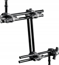 Krah i dyfishtë studio Manfrotto Double Arm 3-Section, 3 seksione, për pajisje fotografike