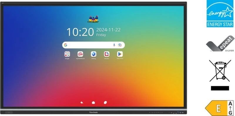 Ekran interaktiv ViewSonic IFP9851, 98", Android 14, 16GB RAM 128GB, i zi