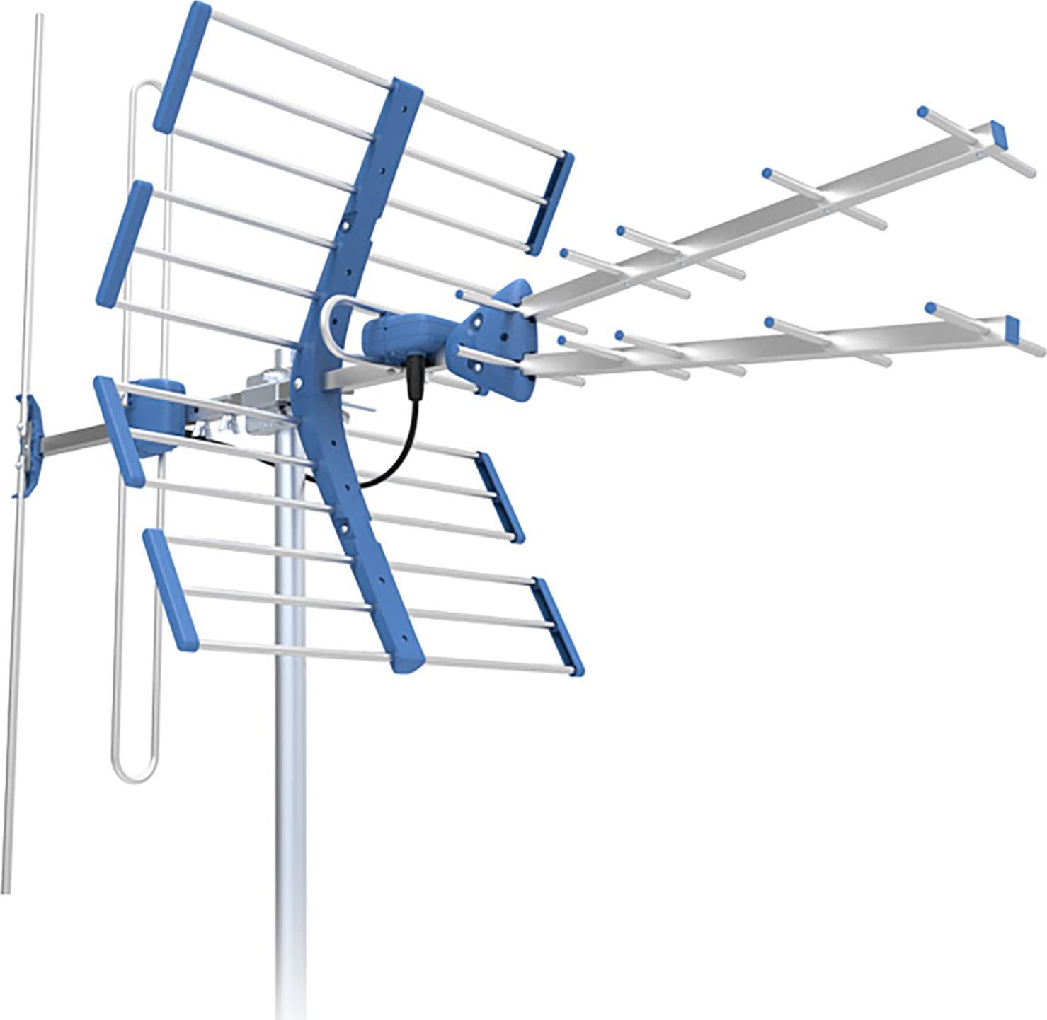 Antena televizive Telmor W21 Combo, DVB T T2 DAB+, 5G Protected, gri