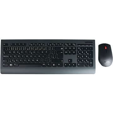 Set tastierë dhe maus Lenovo Professional Wireless CZ, 2.4 GHz, lazer 1600 dpi, i zi