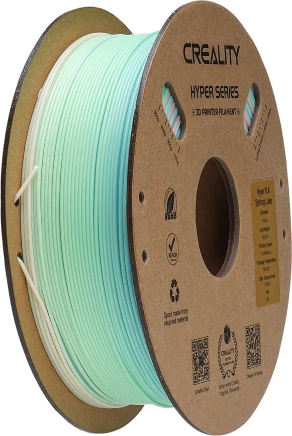 Филамент 3D Creality Hyper PLA Rainbow, 1.75mm, 1kg, многубоен