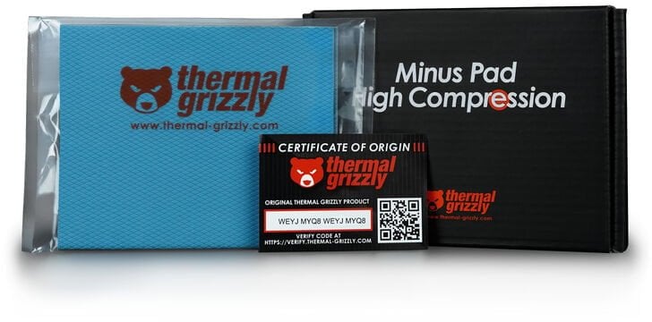 Jastëk termik Thermal Grizzly Minus Pad HC, 120 x 100 x 2 mm, set 2 copë