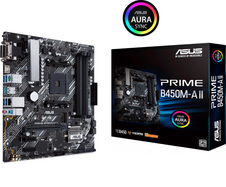 Pllakë amë ASUS PRIME B450M-A II - AMD B450