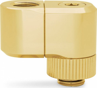 Përshtatës ftohjeje PC EK Water Blocks EK-Quantum Torque Double Rotary Offset 21, bronz me nikel, ngjyrë ari