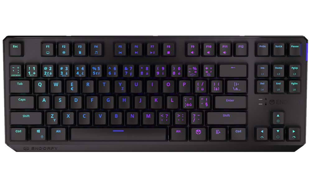 Tastierë ENDORFY Thock TKL Wireless CZ Red, mekanike, e zezë