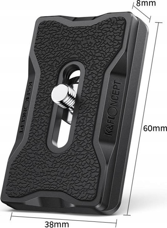 Pllakë montuese tripod K&amp;F Concept KF31.031, Arca Swiss, 60mm, e zezë