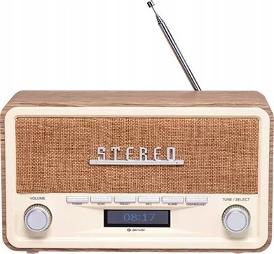 Радио Denver DAB-18LW, DAB+/FM, Bluetooth, кафе и бела