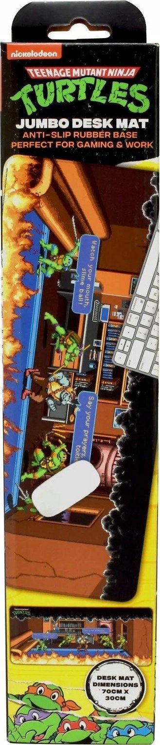 Mbulesë tavoline Teenage Mutant Ninja Turtles Jumbo Desk Mat, neopren, 70 x 30 cm, shumëngjyrëshe