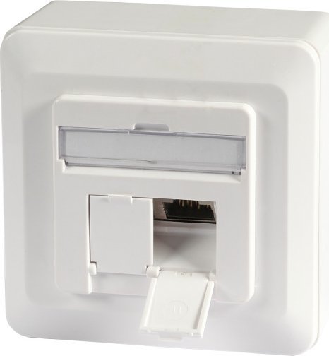 Prizë murale rrjeti EFB Elektronik ET-25133AV5-R, 2x RJ-45, e bardhë