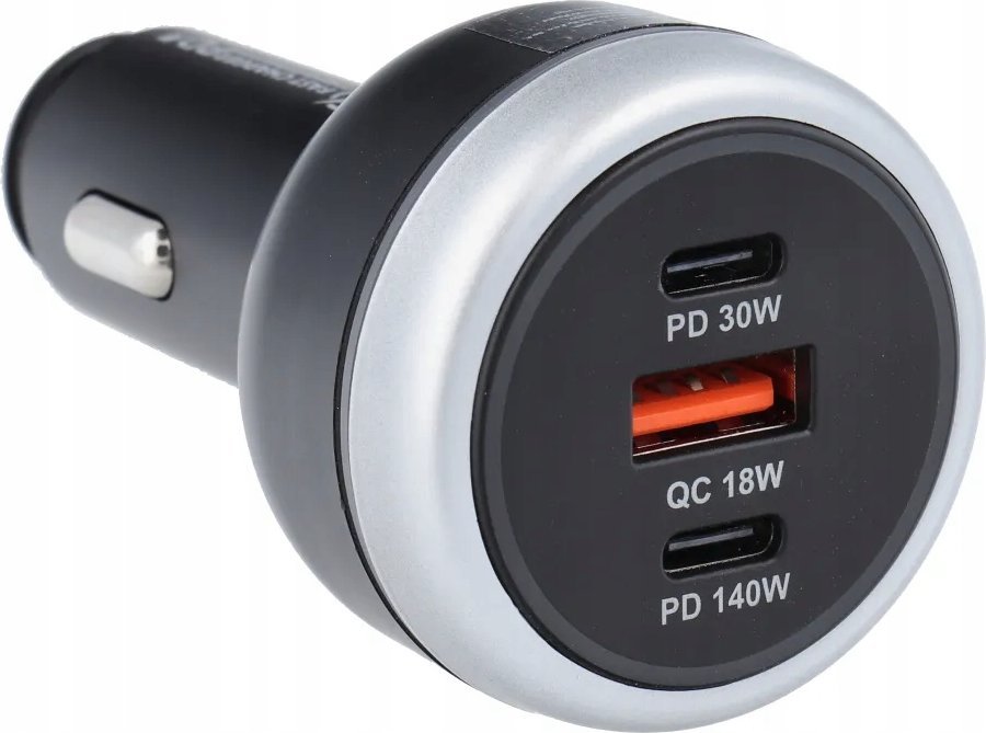 Полнач за автомобил Baseus CC69 2C1A, USB QC 3.0, 2x Type C PD, 191W, црн