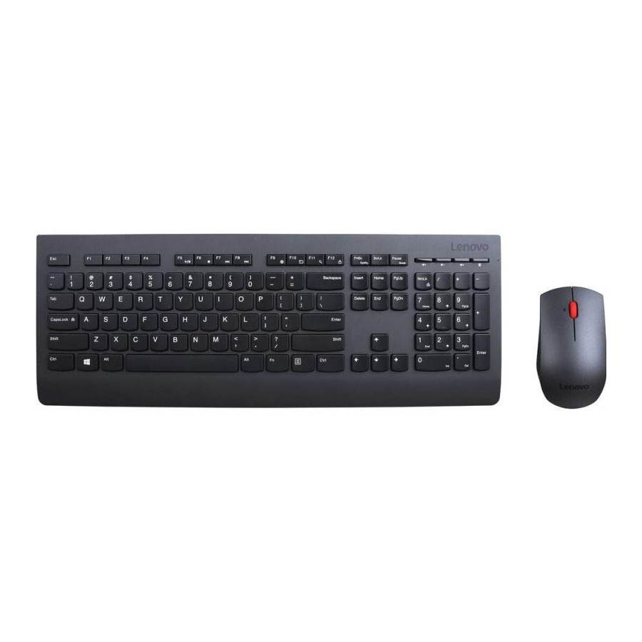 Set tastierë dhe mi Lenovo Professional, wireless, i zi