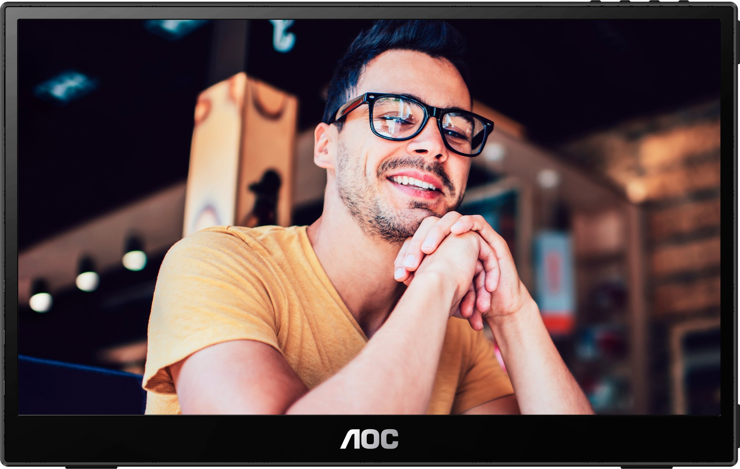 Пренослив монитор AOC 16T3EA, 15.6\", Full HD, USB C, црн