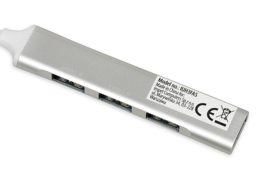 USB Hub iBOX IUH3FAS, 1x USB 3.0 + 3x USB 2.0, i argjendtë