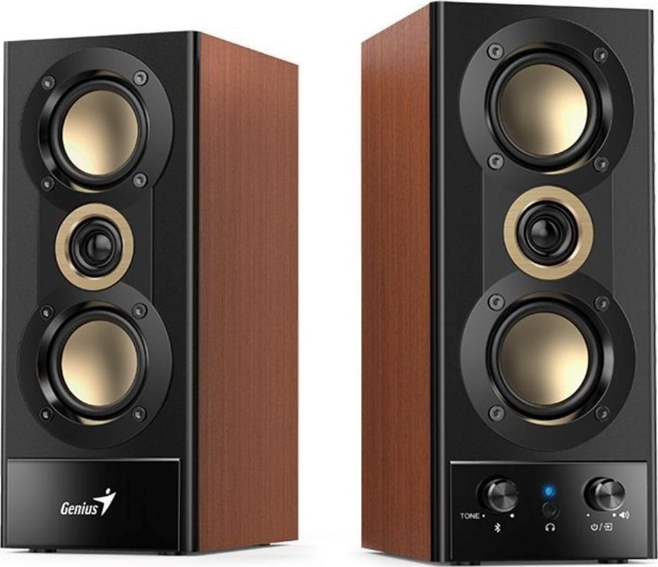 Altoparlantë Genius SP-HF800BT, 2.0, 20W, Bluetooth, kafe