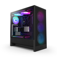 Kutia kompjuterike NZXT H5 Flow RGB, mid tower, xham i temperuar, e zezë
