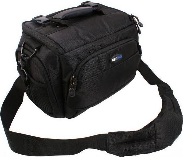 Çantë shpatulle për aparat Camrock Beeg X50, ndarje të rregullueshme, rezistente ndaj ujit, e zezë