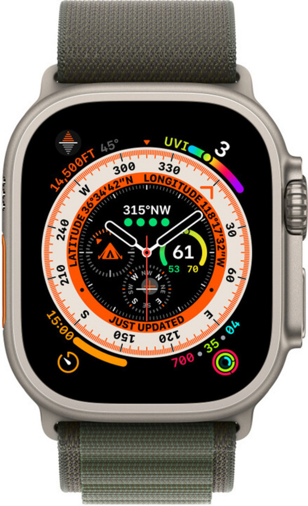 Apple Watch 49mm Band, Green Alpine Loop - Large